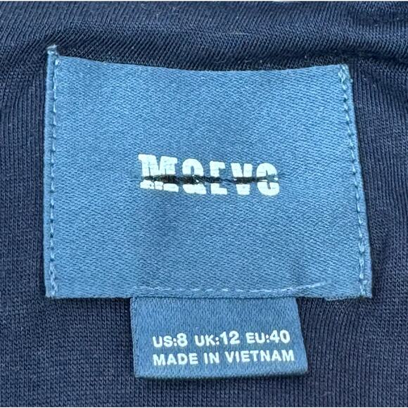 Boho Velvet Lace Dress Anthropologie Maeve Amis 12 Copper Drop Waist Flounced - Picture 12 of 15